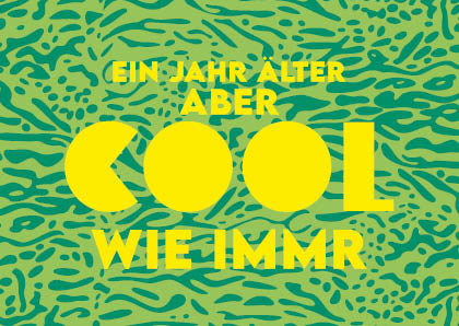 Postkarte - happy wrong - cool wie immer