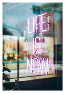 Postkarte - La Card - Life is now Postkarte - La Card - Life is now