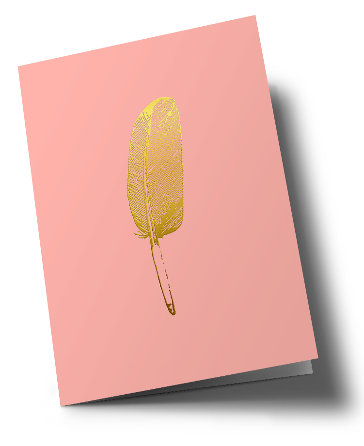 Klappkarte C6 - pure - Feder