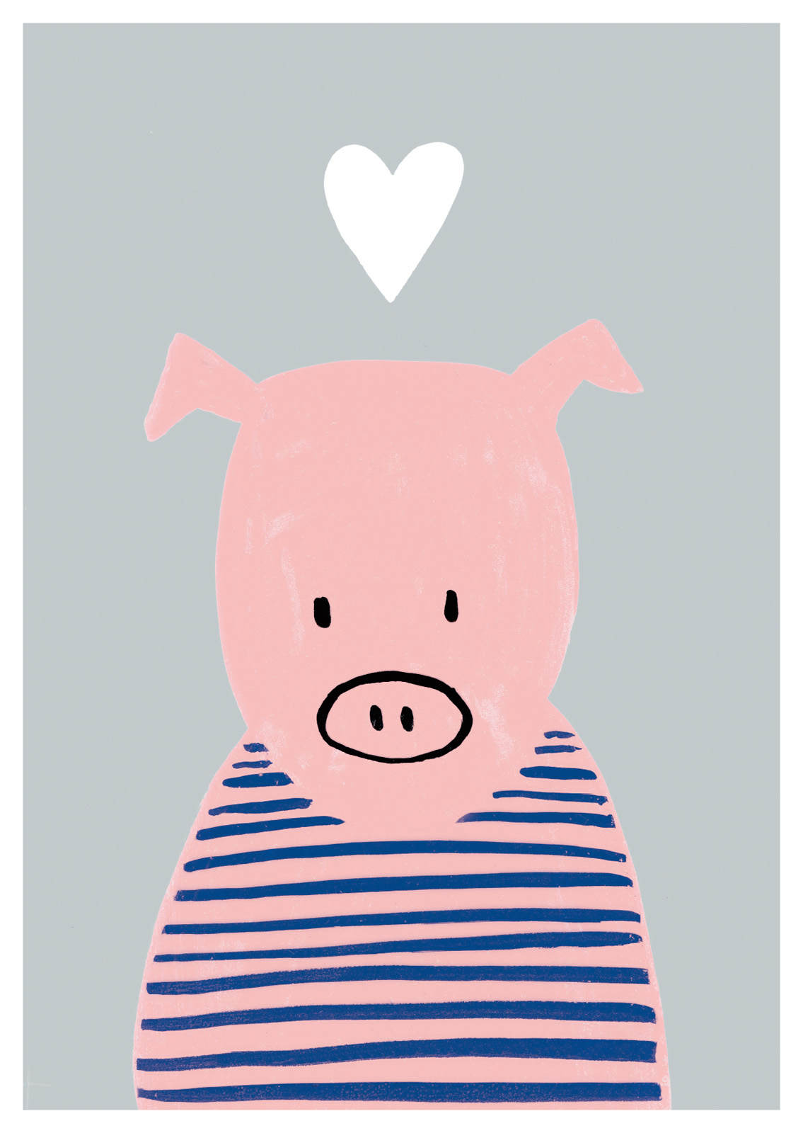Postkarte - schönegrüsse - Lullaby - Schweinchen
