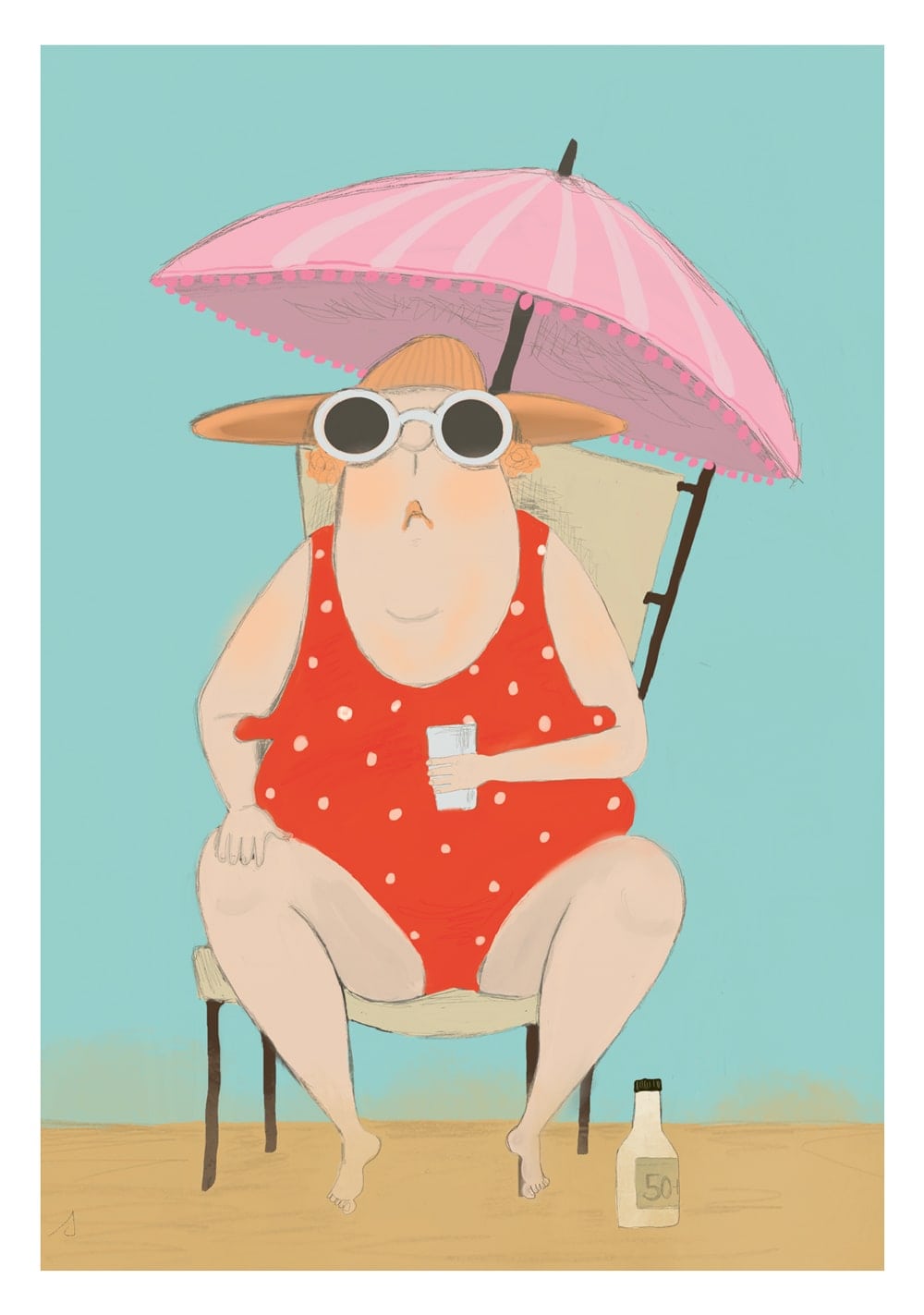 Postkarte - kittiekatstudio - sommer