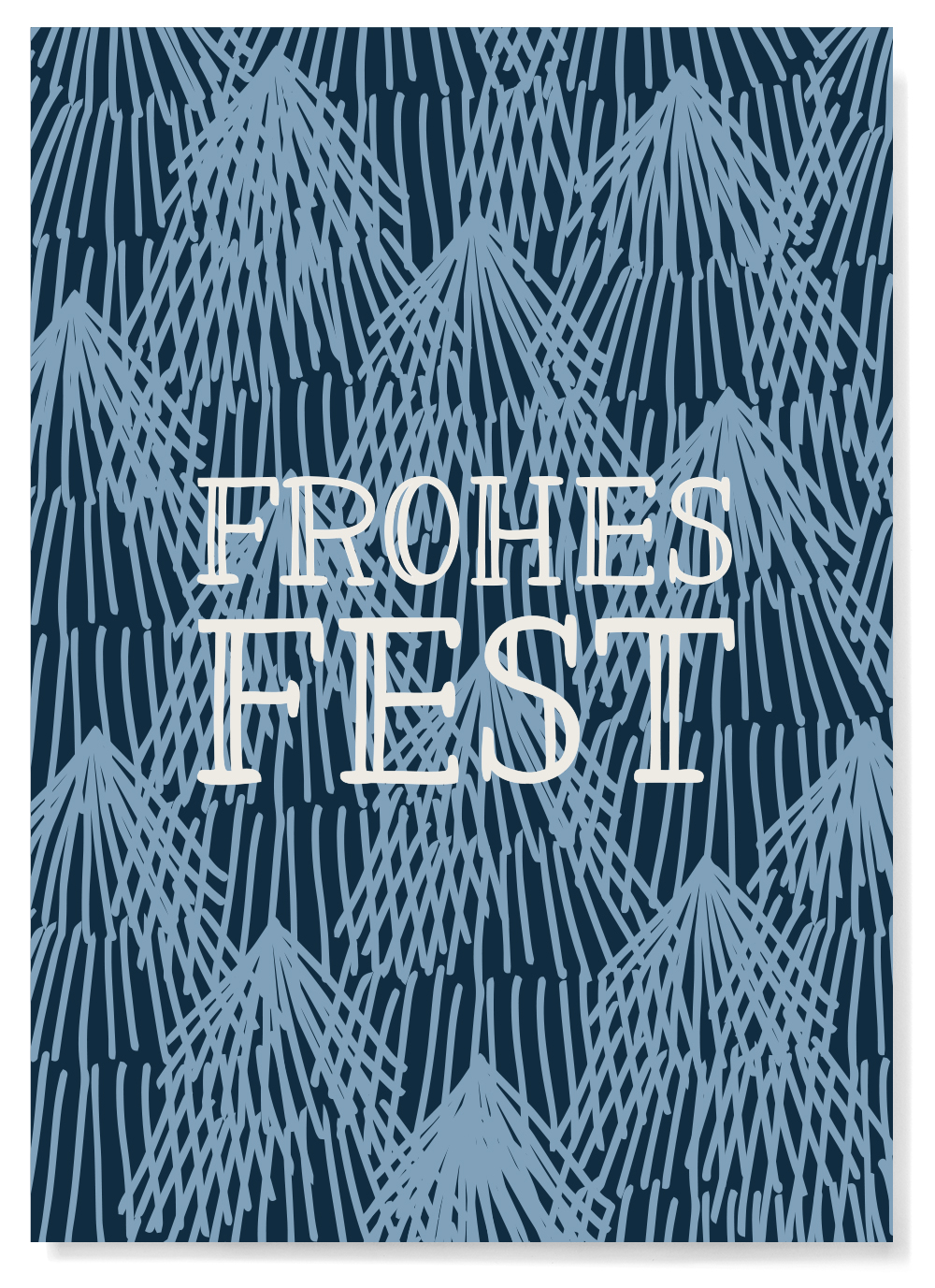 Postkarte - familytree - Frohes Fest Wald