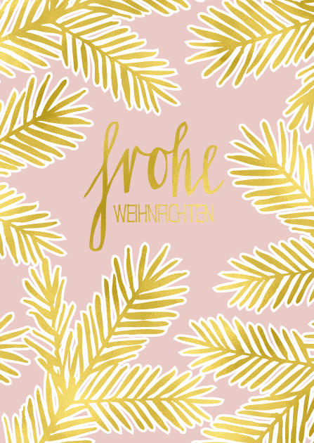 Postkarte - illi - Goldprägung - PIRTO Frohe Weihnachten Postkarte - illi - Goldprägung - PIRTO Frohe Weihnachten