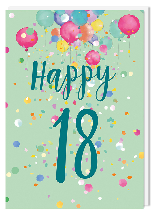 Doublecard C6 - m-illu - Happy 18 Doublecard C6 - m-illu - Happy 18