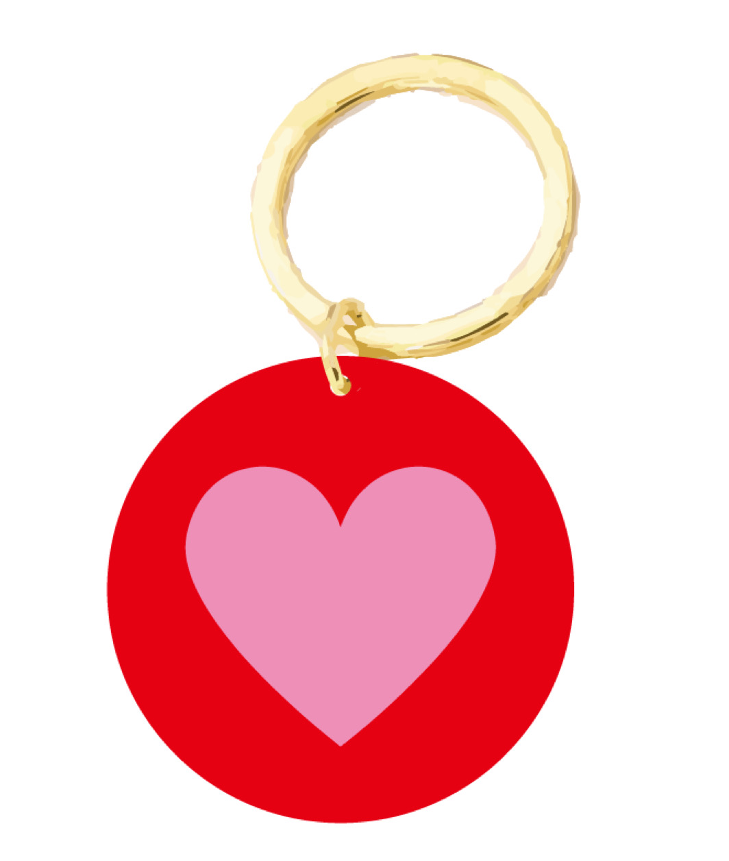Key ring - Happy Plexis 5 cm - heart