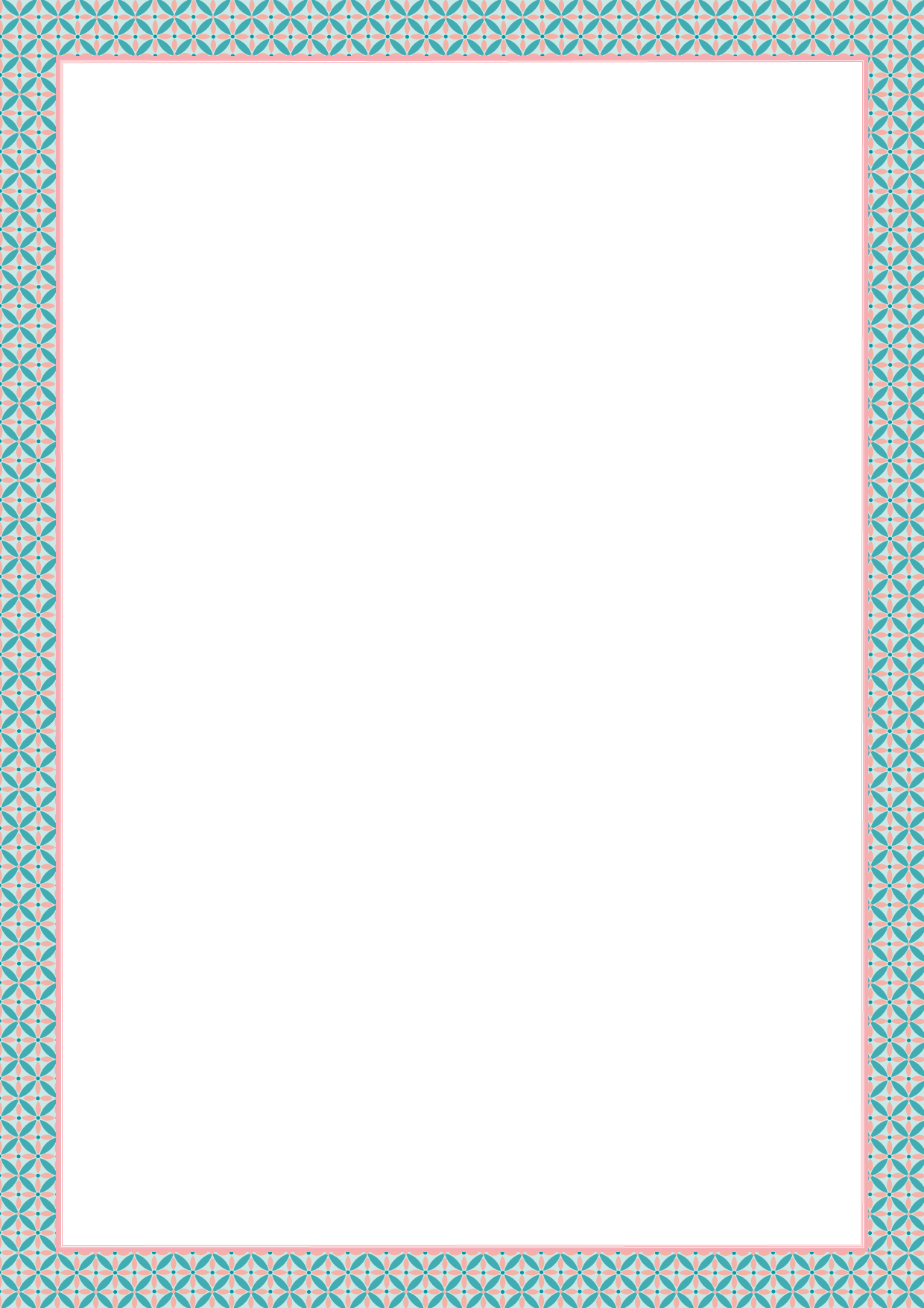 Notepad A4 - Toni Starck Pattern - Candy Jade