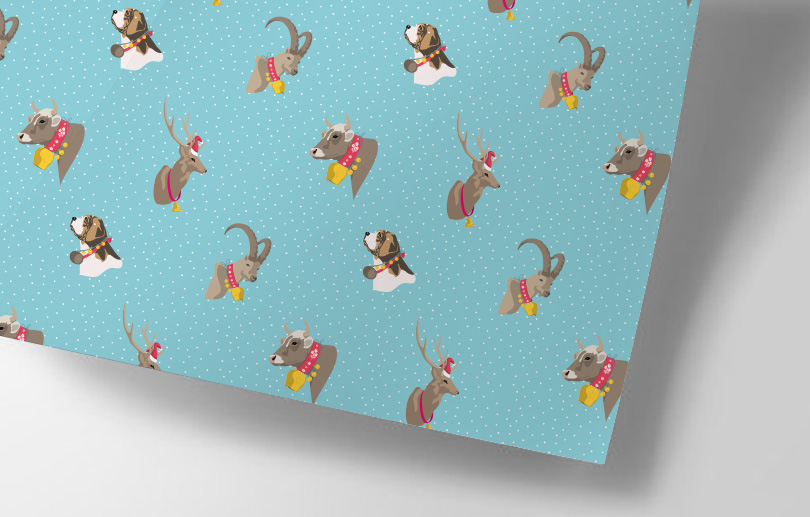 Wrapping paper - crissXcross - Animal Christmas Wrapping paper - crissXcross - Animal Christmas