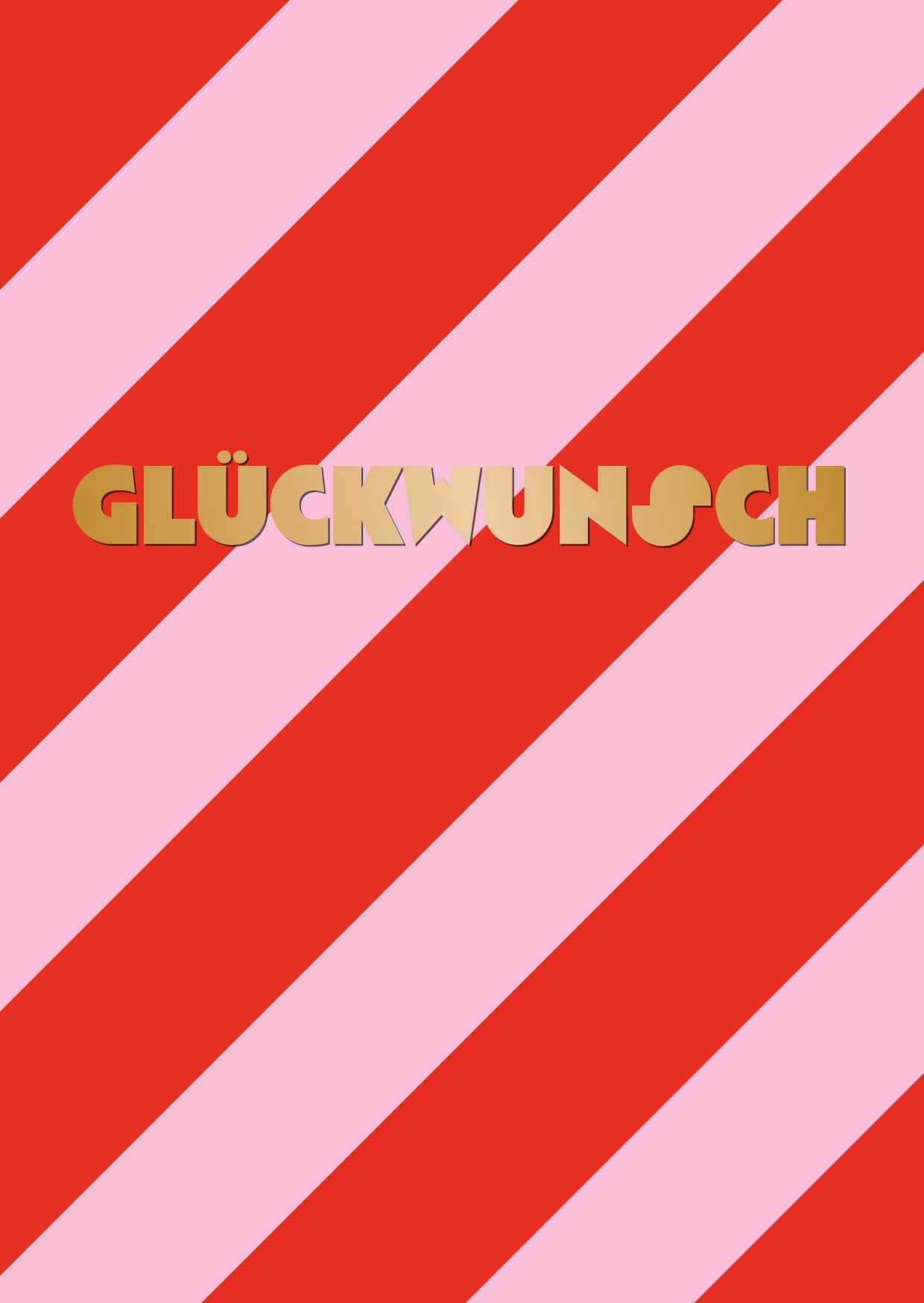 Postkarte - Designfräulein - OroLumi - Glückwunsch