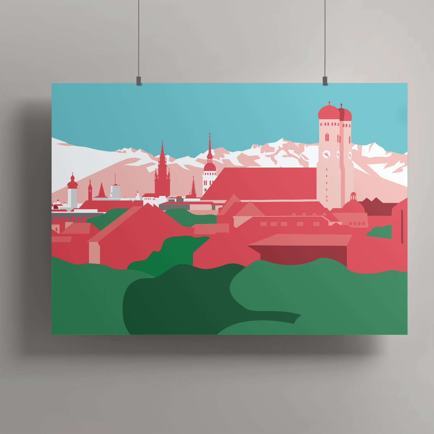 Artprint A3 - Skyline München