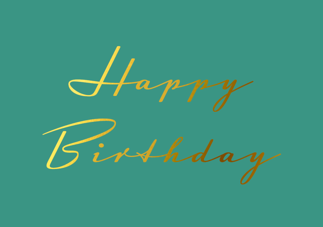 Postkarte - pure - Happy Birthday limon Postkarte - pure - Happy Birthday limon