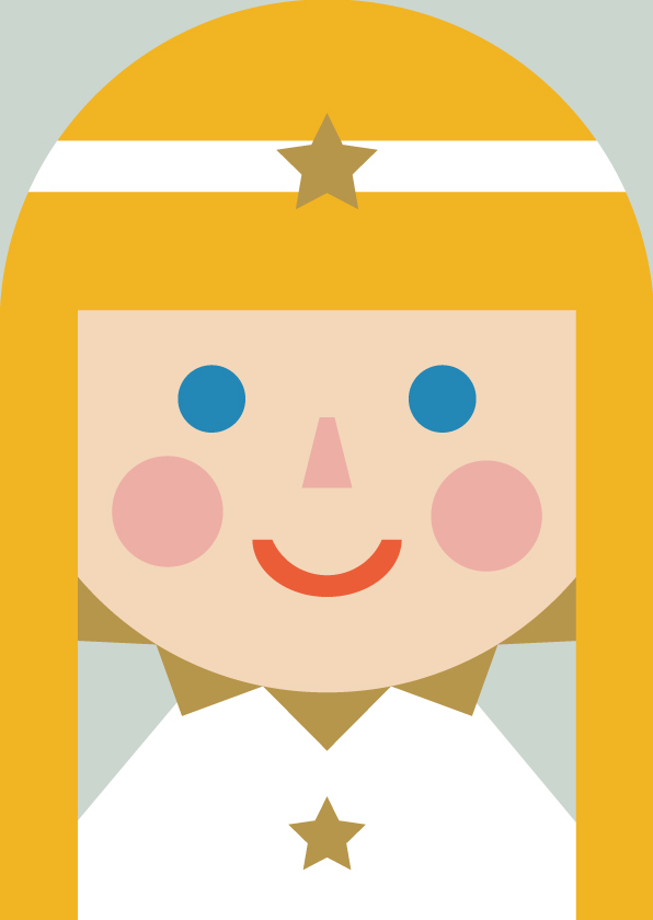 Postcard - Designfräulein - Funny Faces - Angel