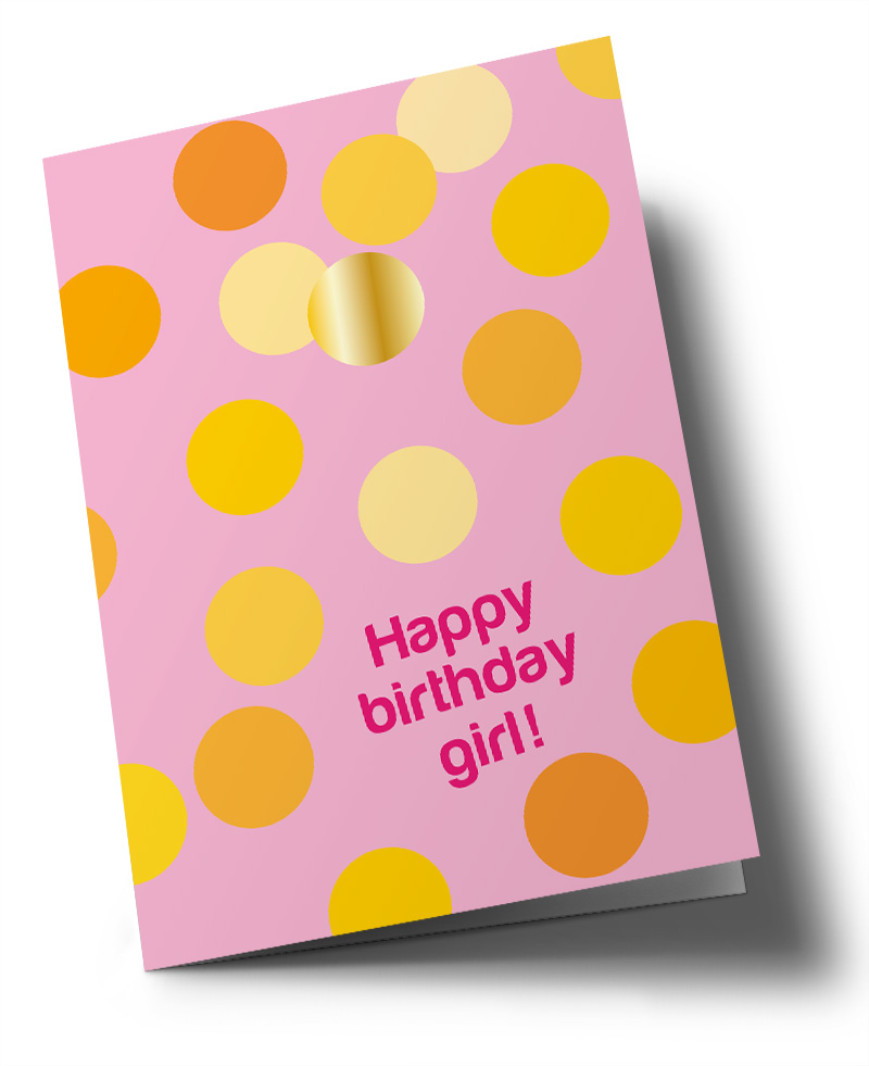 C6 folding card - Toni Starck - Birthday Girl