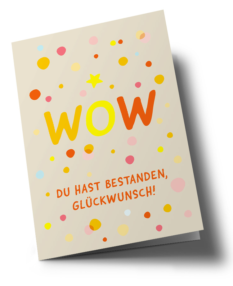 Doublecard C6 - nola - Wow, du hast bestanden