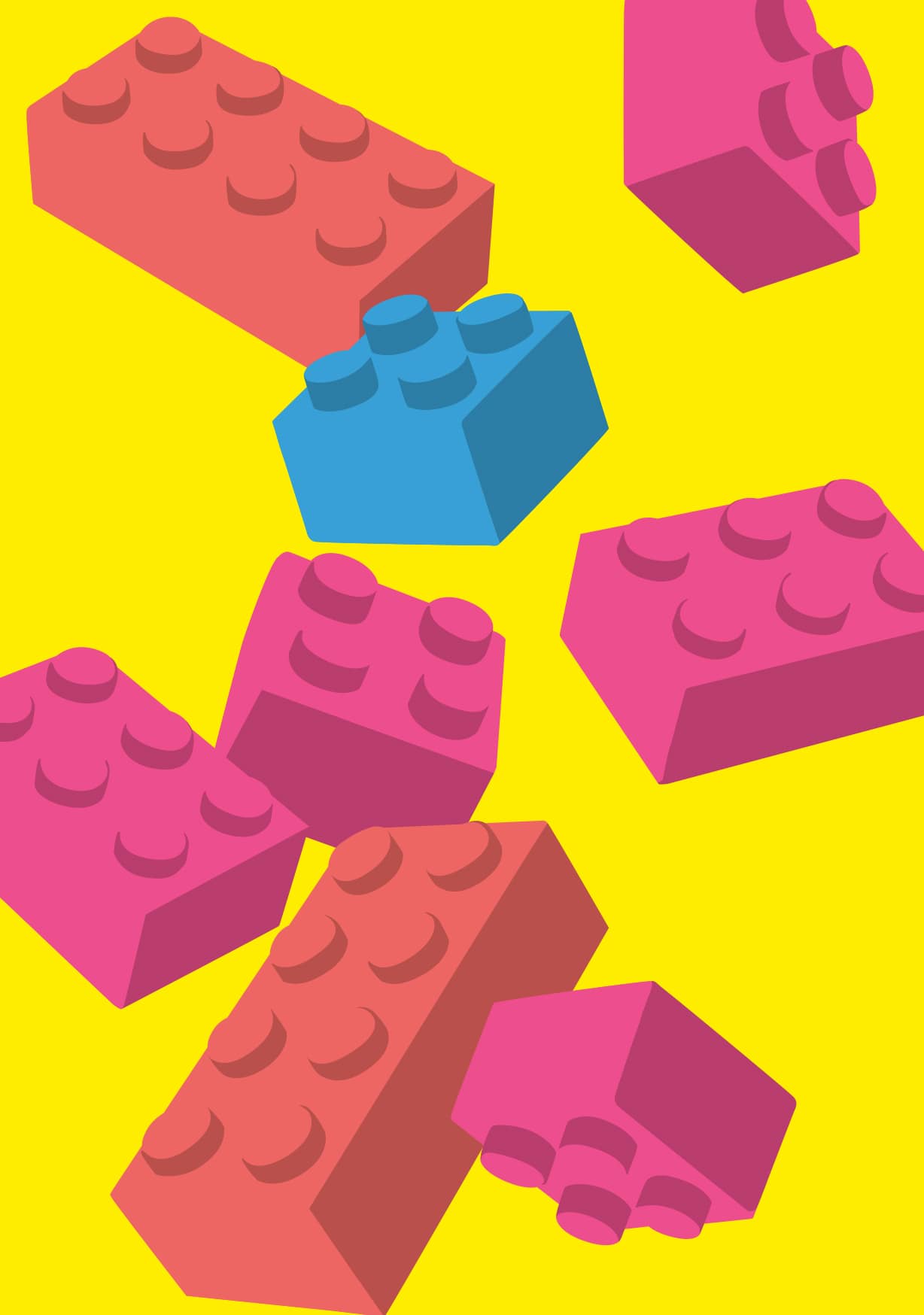 Postkarte - Design Classics - Bausteine