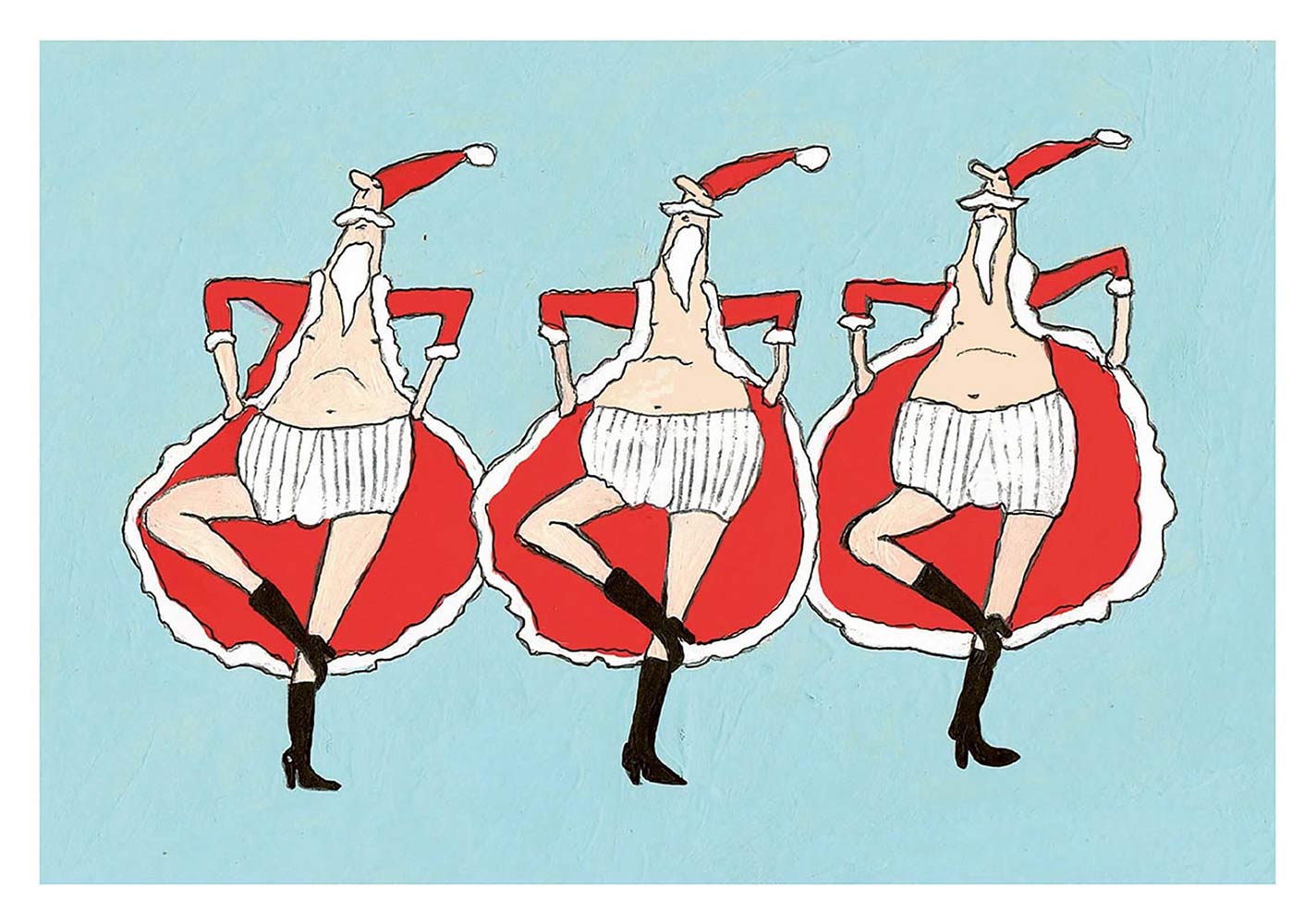 Postkarte - kittiekatstudio - cancannikolaus