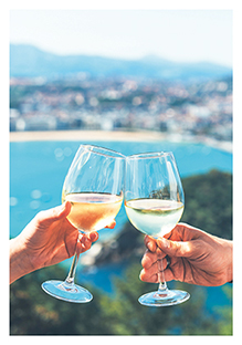 Postkarte - La Card - Wine toast