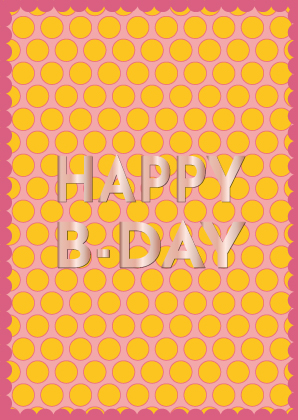Postkarte - Toni Starck - Happy B-Day Postkarte - Toni Starck - Happy B-Day