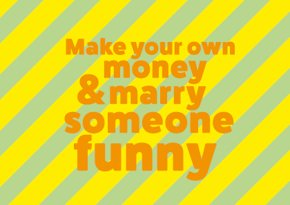 Postcard - happy wrong - Make your own money