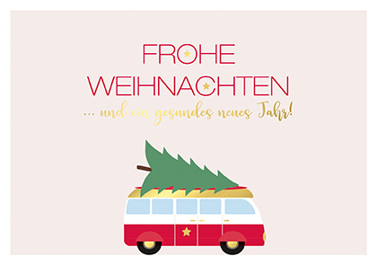 Postkarte - La Card - Weihnachtsbully