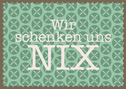 Postkarte - Toni Starck - Wir schenken uns nix Postkarte - Toni Starck - Wir schenken uns nix