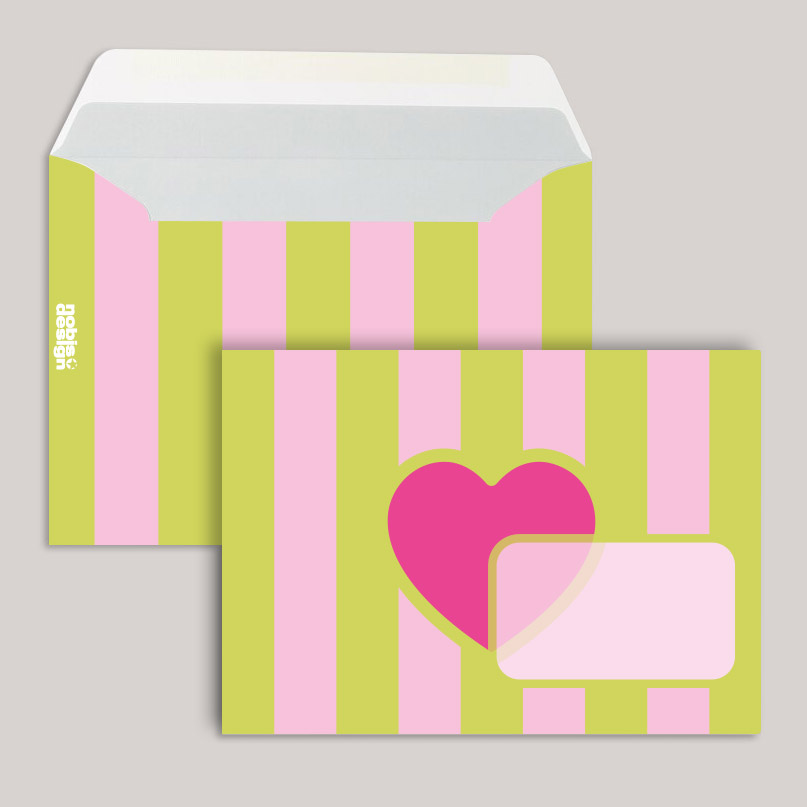 Umschlag - neonstyle - Stripes Heart