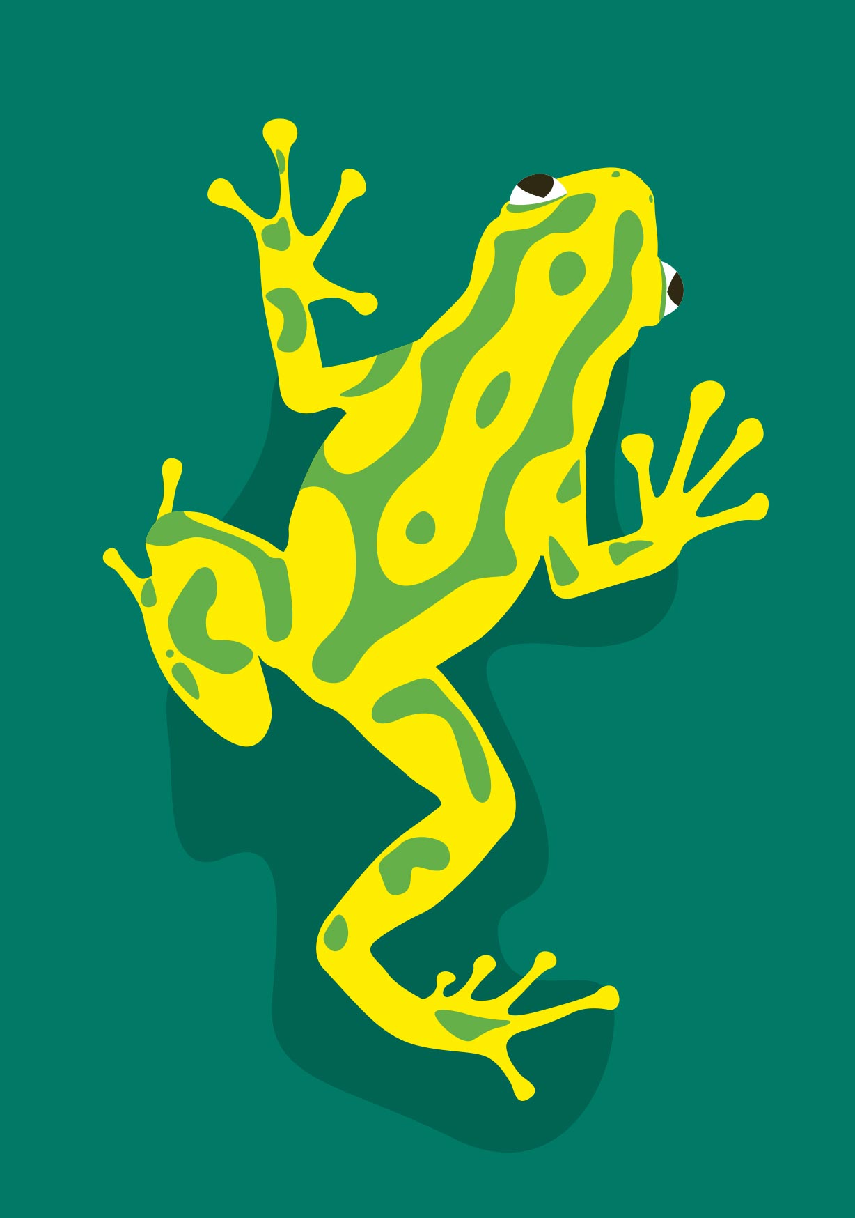 Postcard - luminous - Frog