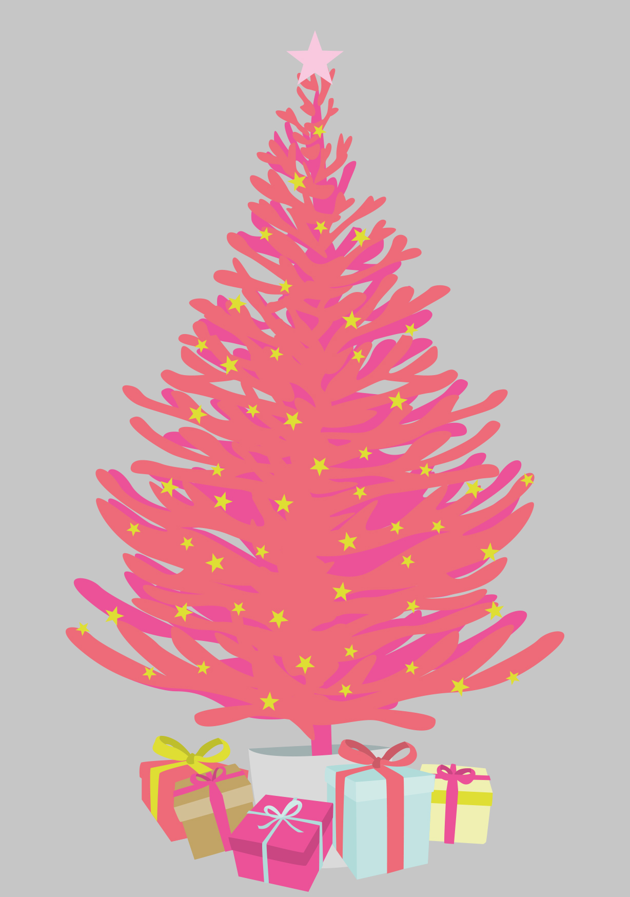 Postkarte - luminous - Christmas Tree
