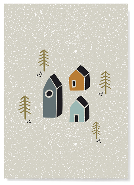 Postcard - familytree - Christmas cottage Postcard - familytree - Christmas cottage