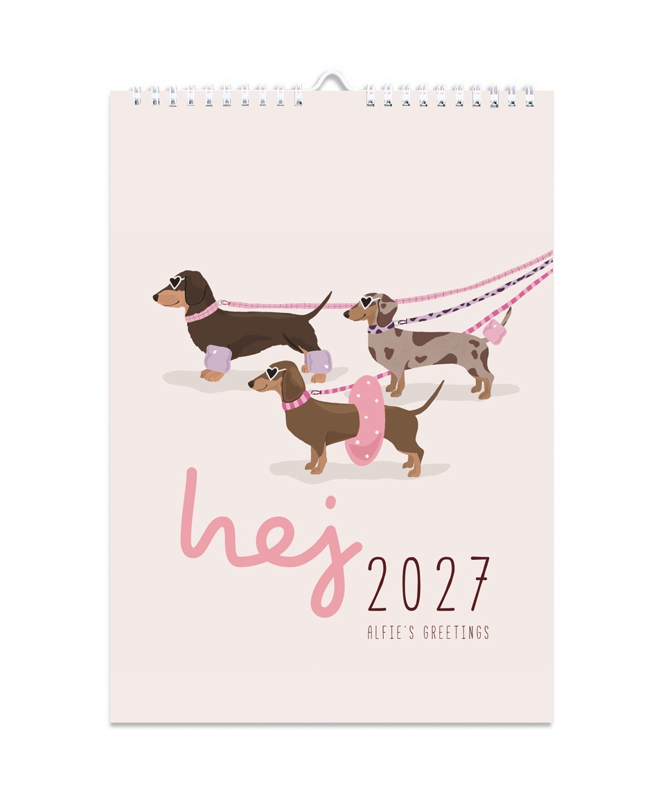 Wandkalender A4 - Dackelkalender