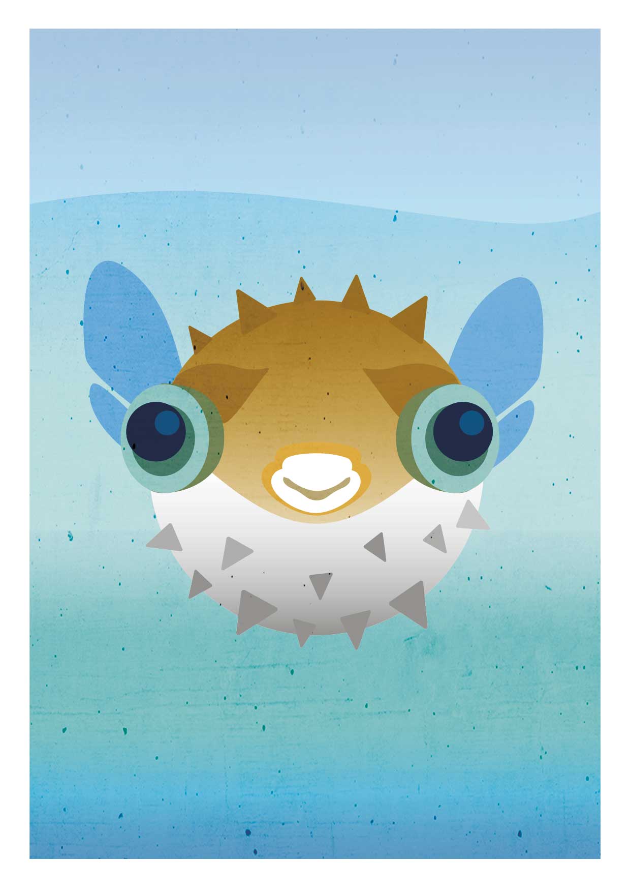 Postcard - Daria Ivanova - Pufferfish