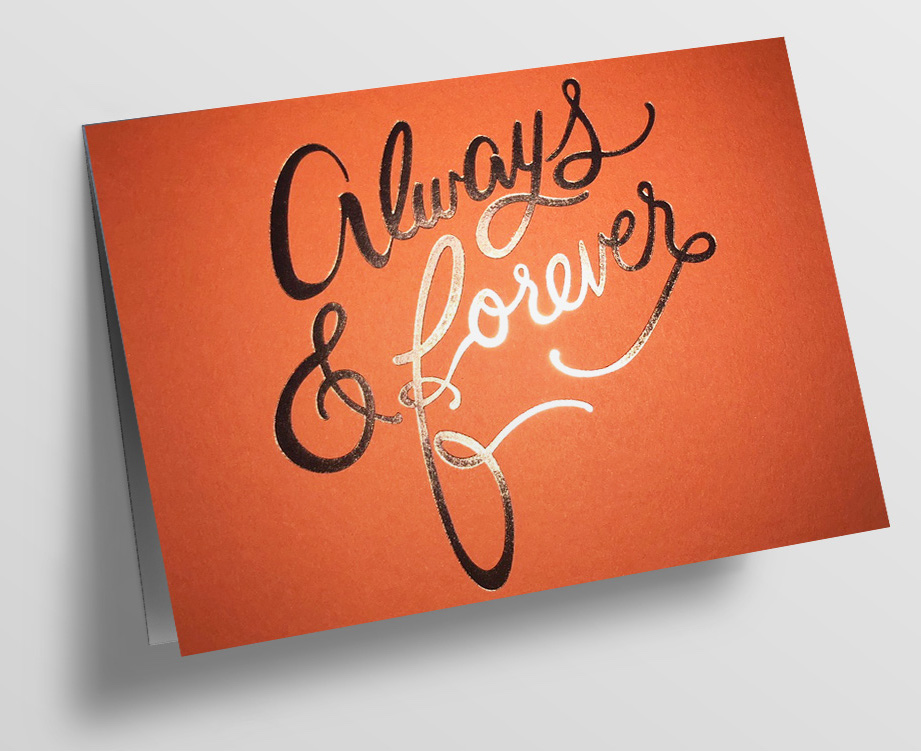 Doublecard C6 - pure - always & forever, orange Doublecard C6 - pure - always & forever, orange