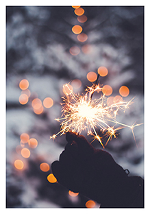 Postkarte - La Card - Sparkler