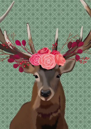 Postkarte - Toni Starck - Deer
