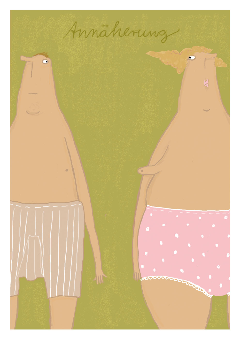 Postkarte - kittiekatstudio - annäherung