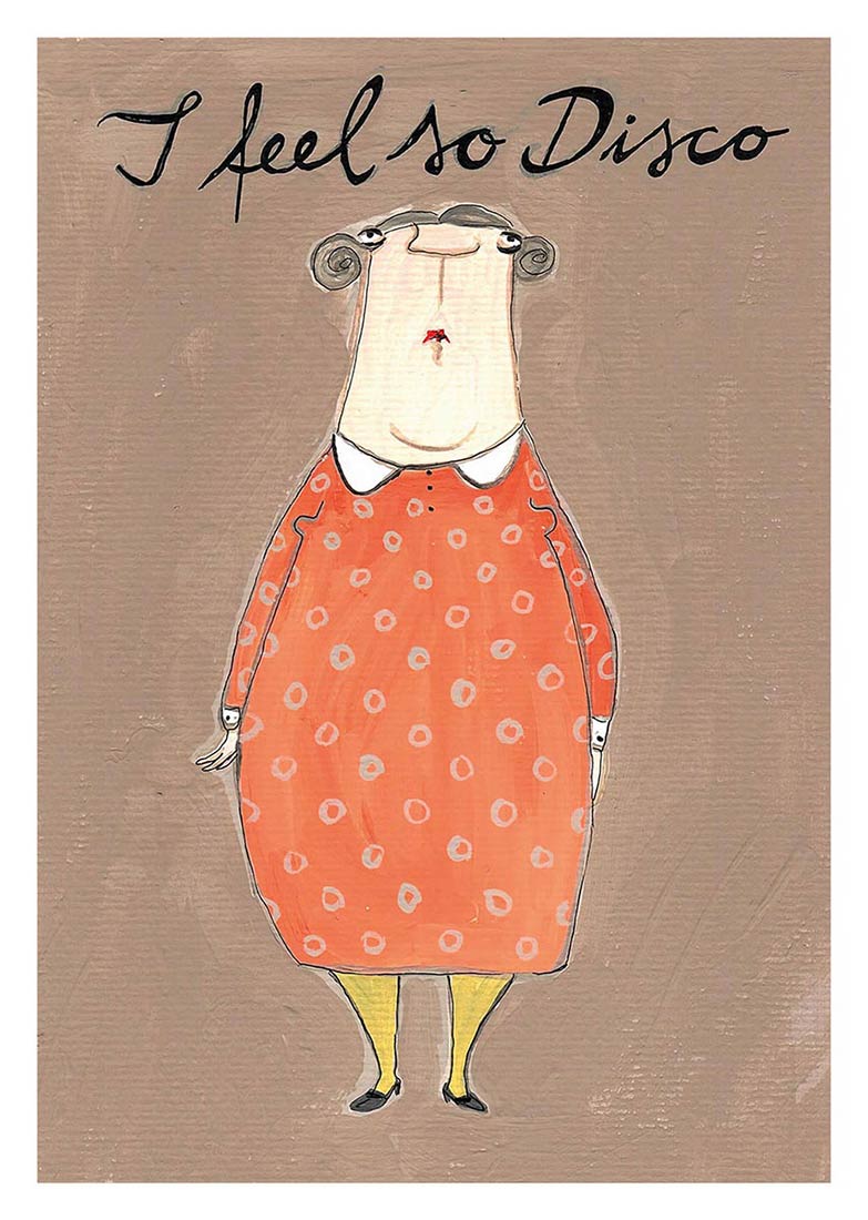 Artprint A3 - kittiekatstudio - disco