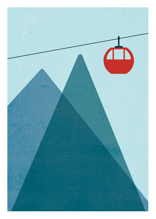 Postkarte - Daria Ivanova - Gondel Postkarte - Daria Ivanova - Gondel