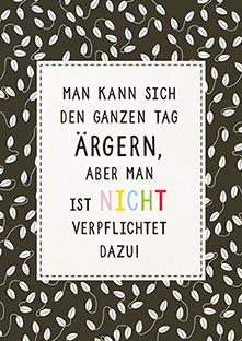 Postkarte - La Card - Ärgern