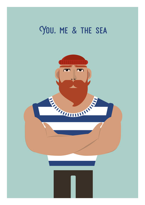 Postcard - Daria Ivanova - Sailor