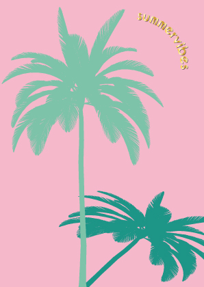 Postkarte - Toni Starck - Summervibes palm