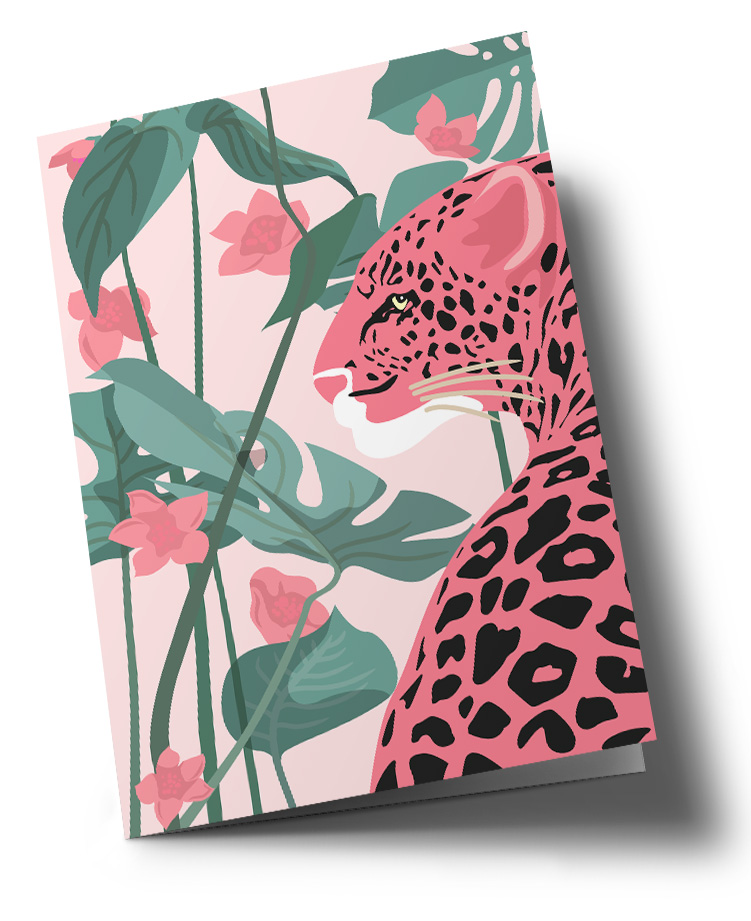 Doublecard C6 - happiness - Leopard Doublecard C6 - happiness - Leopard