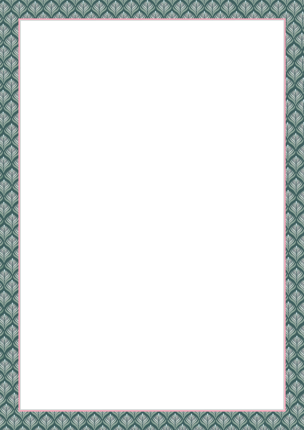 Block A4 - Toni Starck Pattern - Green Elegance Block A4 - Toni Starck Pattern - Green Elegance