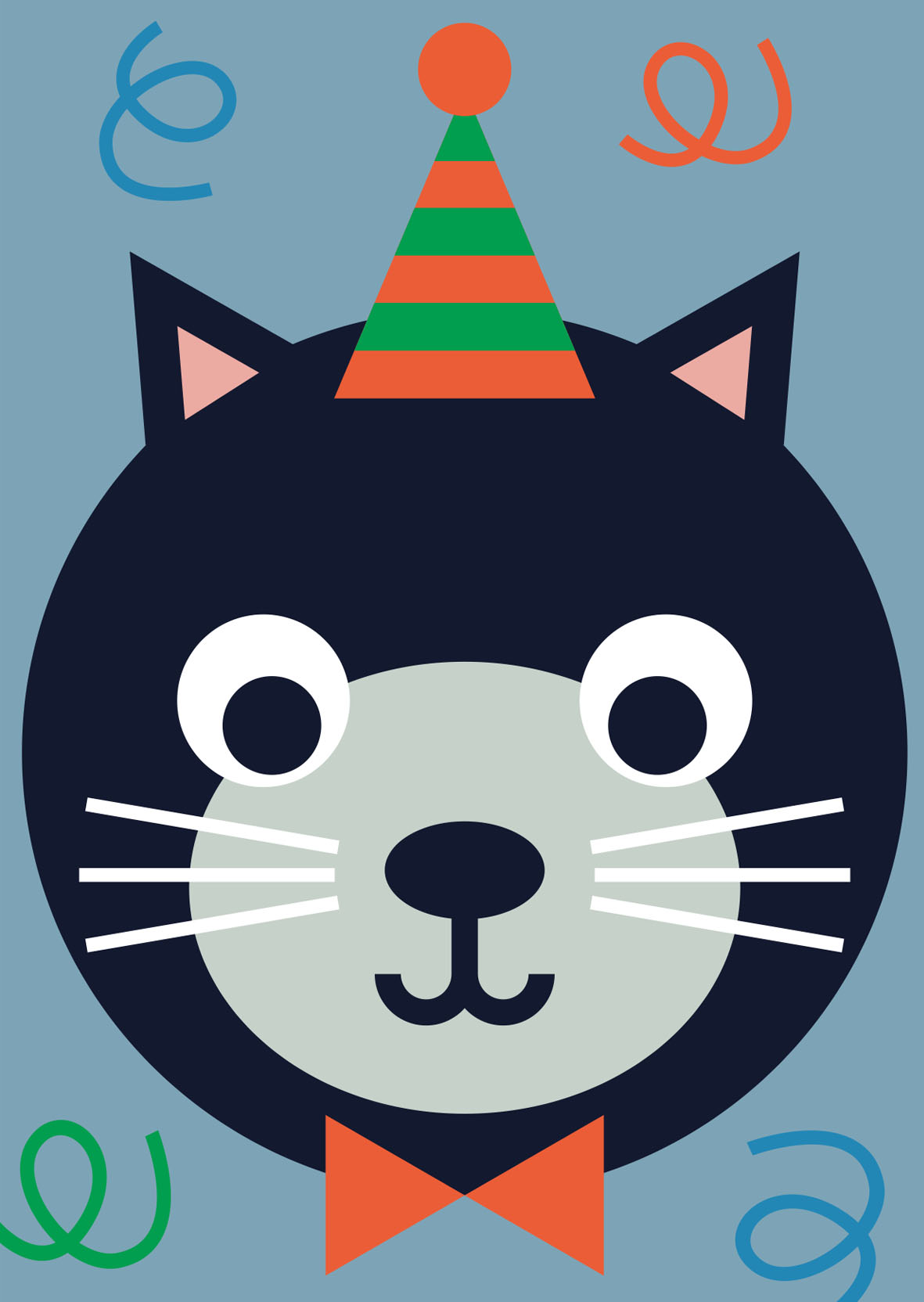 Postcard - Designfräulein - Funny Faces - Cat