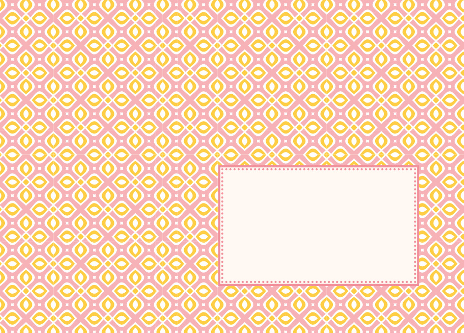 Envelope - Toni Starck Pattern - Buttercreme Rosy