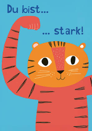 Postcard – darilarifari – Strong Tiger