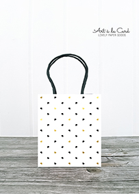 Geschenktüte Mini - Miniherzen, gold Geschenktüte Mini - Miniherzen, gold