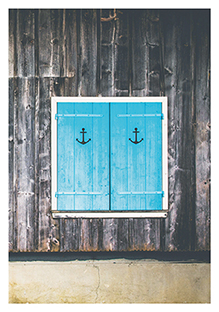 Postkarte - La Card - Anchor shutter