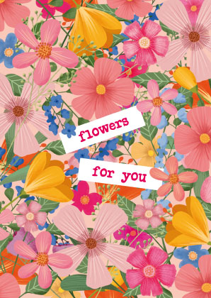 Postkarte - Toni Starck - Flowers for you
