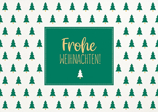 Postkarte - La Card - Bäumchen, grün