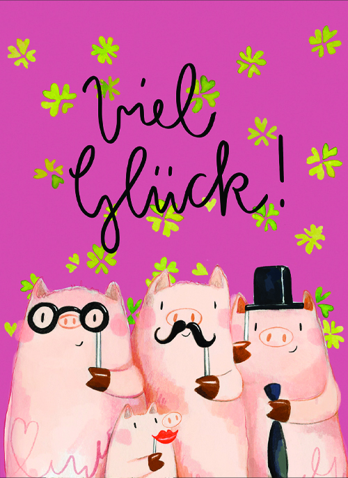 Postkarte - Tabea Güttner - Viel Glück