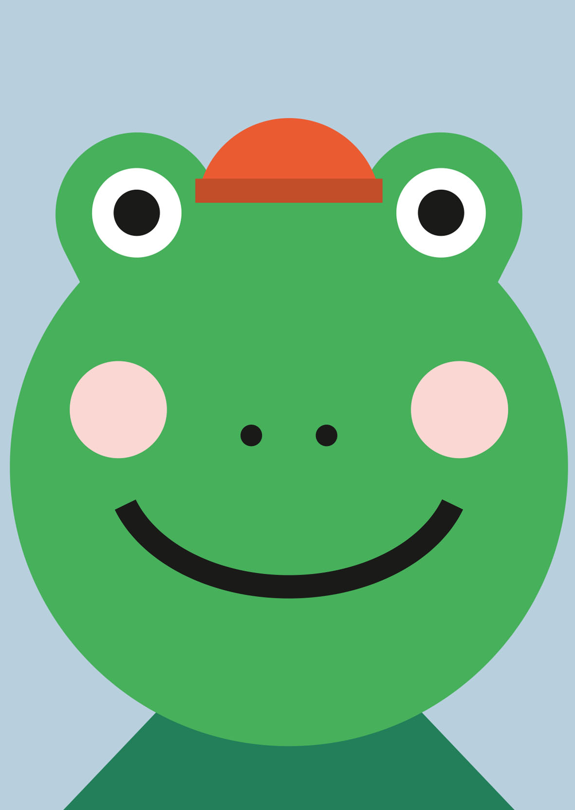 Postkarte - Designfräulein - Funny Faces - Frosch Postkarte - Designfräulein - Funny Faces - Frosch